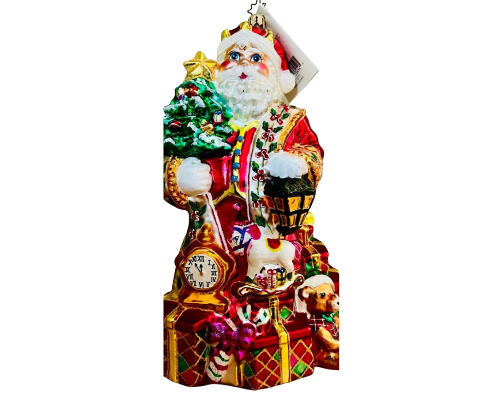 christopher radko 1011271 resplendence 8 inch elegant santa